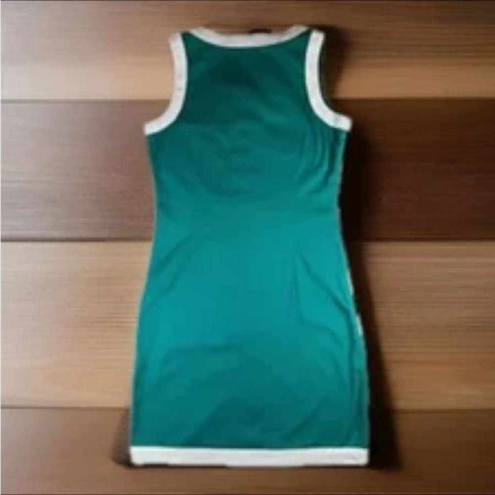 ALMATRICHI Dress Size 36 /S Turquoise Colorblock Zip Front HANDMADE MADRID SPAIN - Picture 6 of 9